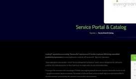 
							         Service Portal & Catalog - Evergreen Systems								  
							    