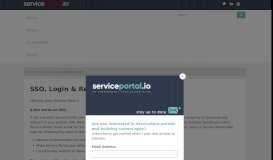 
							         Service Portal Documentation								  
							    