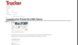 
							         Service-Portal für LKW-Fahrer - Trucker								  
							    