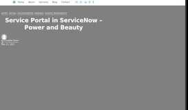 
							         Service Portal in ServiceNow – Power and Beauty | CloudGo								  
							    