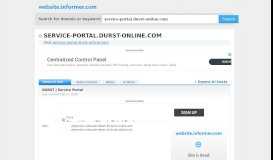 
							         service-portal.durst-online.com at WI. DURST | Service Portal								  
							    