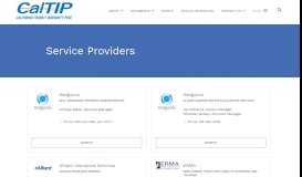 
							         Service Providers - CalTIP Online								  
							    