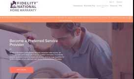 
							         Service Providers - Fidelity National Home Warranty								  
							    