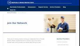 
							         Service Providers | Join Our Network - Old Republic Home Warranty								  
							    