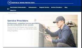 
							         Service Providers - Old Republic Home Warranty								  
							    