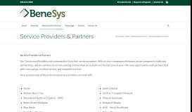 
							         Service Providers & Partners - BeneSys								  
							    