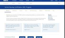 
							         Service Routing Certification (SRC) Program | Nokia Networks								  
							    