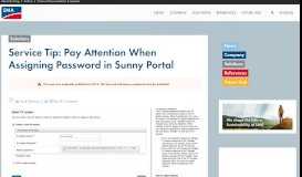 
							         Service Tip: Pay Attention When Assigning Password in Sunny Portal ...								  
							    