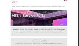 
							         service.aeb.de: Home - Serviceportal								  
							    