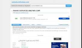 
							         servicelinkfnf.com at WI. ServiceLink | Mortgage Services								  
							    