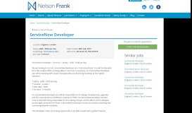 
							         ServiceNow Developer - Nelson Frank								  
							    