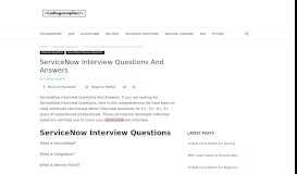 
							         ServiceNow Interview Questions And Answers - Coding Compiler								  
							    