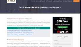 
							         ServiceNow Interview Questions And Answers - Tekslate								  
							    