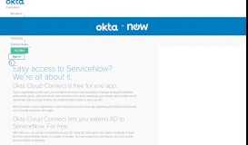 
							         ServiceNow | Okta								  
							    