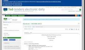 
							         Services - 343186-2015 - TED Tenders Electronic Daily								  
							    