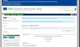 
							         Services - 486313-2017 - TED Tenders Electronic Daily								  
							    