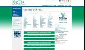 
							         Services and Fees | NASBA								  
							    