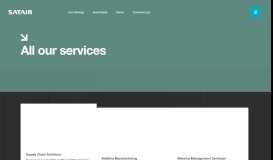 
							         Services and Solutions - Satair								  
							    