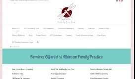 
							         Services | Atkinson Family Practice								  
							    