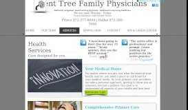 
							         SERVICES - Bent Tree Family Physicians								  
							    