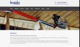 
							         Services - bespoke Cleaning Services								  
							    