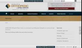 
							         Services | Black Hills Orthopedic & Spine Center								  
							    