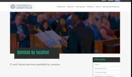
							         Services by location | IT and Library Services | University of Greenwich								  
							    