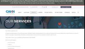 
							         Services – CAHN - Capital Area Health Network								  
							    