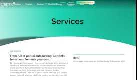 
							         Services - Certent								  
							    