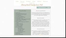 
							         Services - Cherry Bend Family Care								  
							    