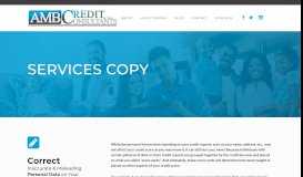 
							         Services Copy - AMB Credit Consultants								  
							    