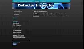 
							         Services - Detector Inspector								  
							    