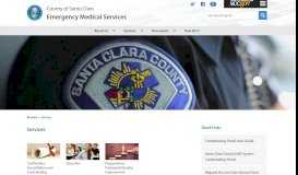 
							         Services - Emergency Medical Services - County of Santa Clara								  
							    