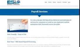 
							         Services - ESI Payroll Services								  
							    
