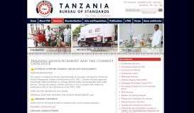 
							         Services | EXCEL FILE FOR TANCIS — Tanzania Bureau of ...								  
							    