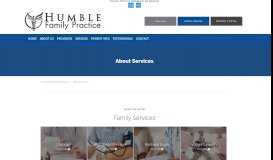 
							         Services - Family Medicine Humble, TX & Atascocita, TX: Humble ...								  
							    