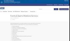 
							         Services - Family & Sports Medicine Services | North Seminole Family ...								  
							    