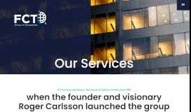 
							         Services – FCT Group of Companies								  
							    