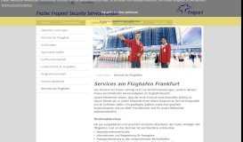 
							         Services Flughafen Frankfurt | FraSec Fraport Security Services								  
							    