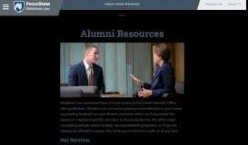 
							         Services for Alumni | Penn State's Dickinson Law								  
							    