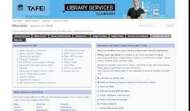 
							         Services for Staff - Discover - Library Services at TAFE NSW - Illawarra								  
							    
