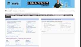 
							         Services for Students - Discover - Library Services at TAFE NSW ...								  
							    