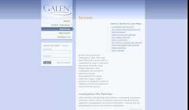 
							         Services - Galen Patient Recruitment								  
							    