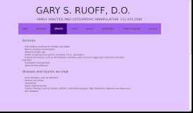 
							         Services - Gary S. Ruoff, Do, Pc in Traverse City, Mi								  
							    