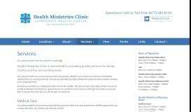 
							         Services - Health Ministries								  
							    