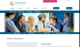 
							         Services - Healthcare Management - Greystone Health								  
							    