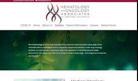 
							         Services | Hematology and Oncology Associates of Northern California								  
							    