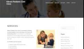 
							         SERVICES - Killeen Pediatric Care Clinic								  
							    