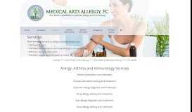 
							         Services – Medical Arts Allergy, PC								  
							    