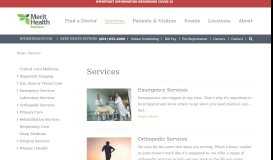 
							         Services | Merit Health Madison | Canton, Mississippi								  
							    